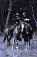 Frederic Remington - Cheyenne Scouts Patrolling the Big Timber of the North Canadian Oklahoma